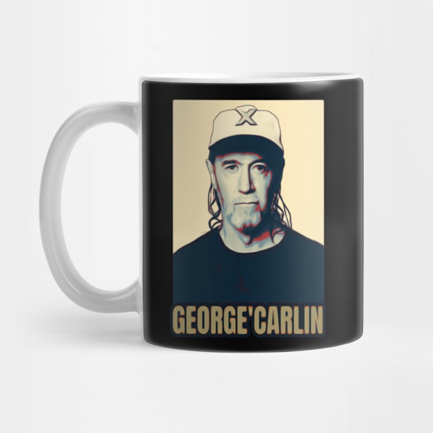 Poster George Carlin by SIRAJAGUGUK